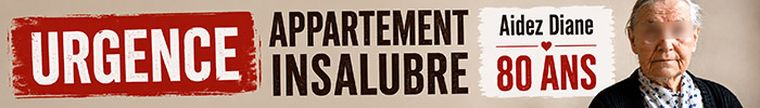 Urgence appartement insalubre — aidez Diane, 80 ans.